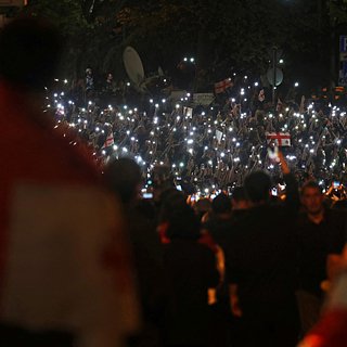 На акции протеста в Грузии задержали двух человек