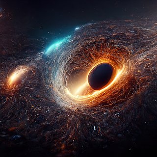 В центрах галактик обнаружили пробки из черных дыр