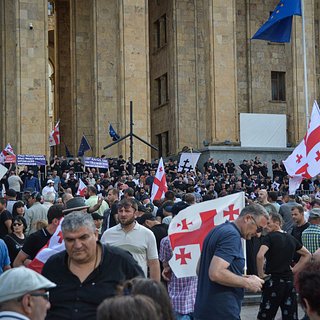 Полиция начала задерживать демонстрантов на митинге в Грузии