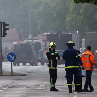 Пожар на оборонном заводе в Берлине потушили